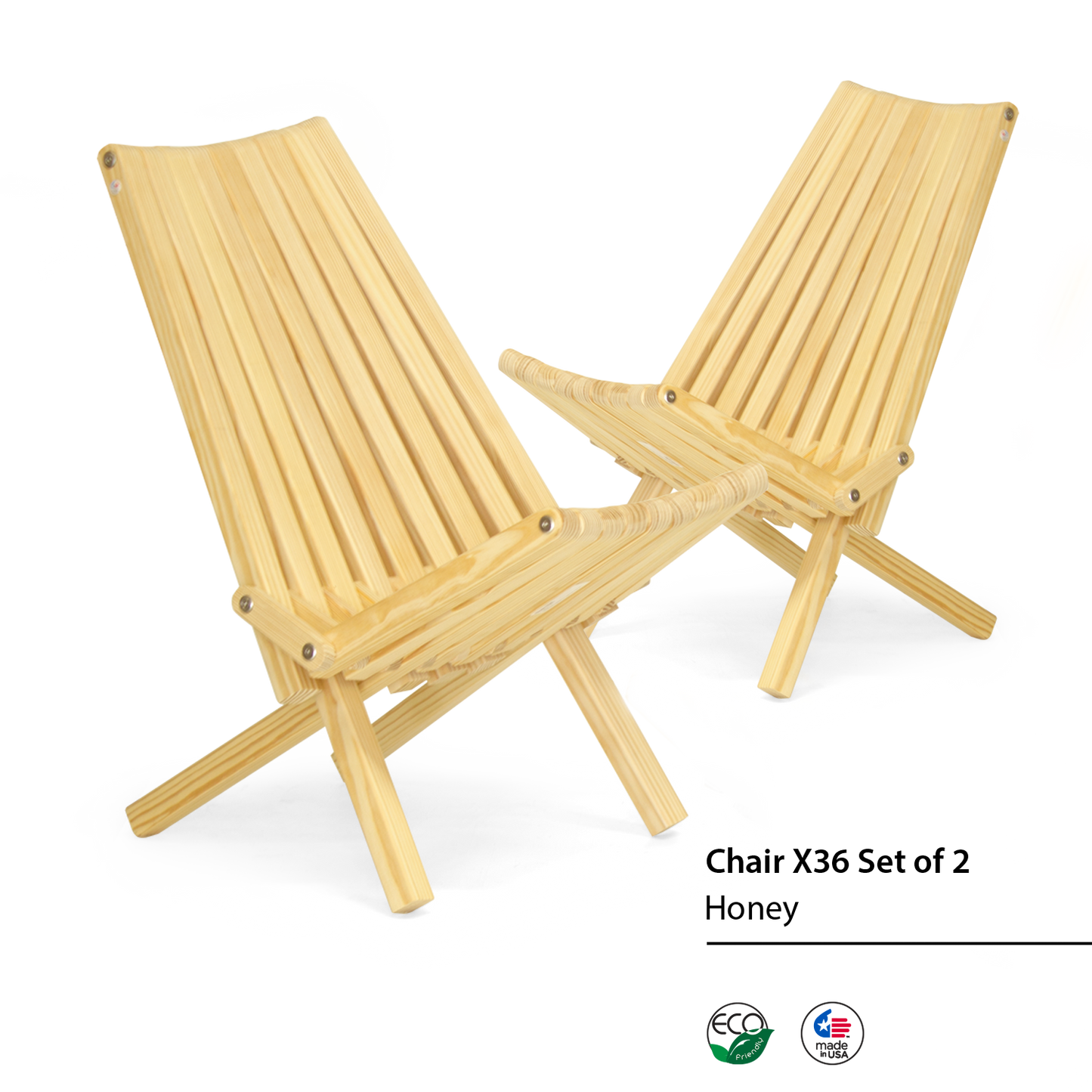 Firepit Wood Folding Chair 29x19