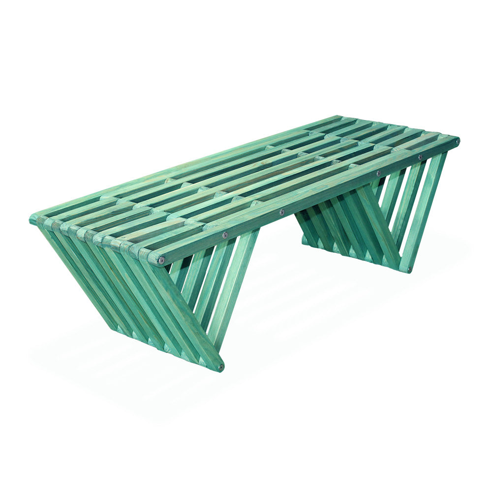 Bench Backless Modern Design Solid Wood 54" L x 21" D x 17 H XQuare eco-friendly