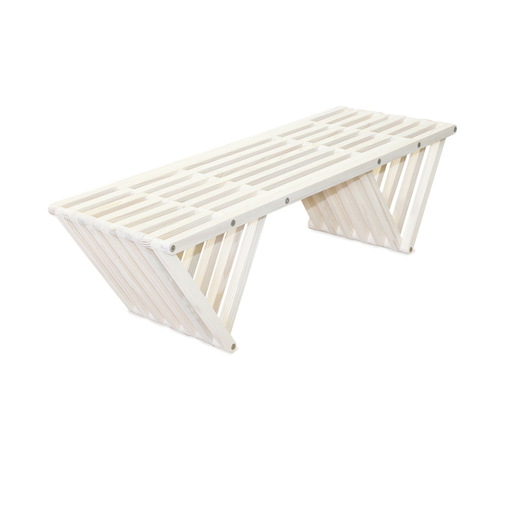 Bench Backless Modern Design Solid Wood 54" L x 21" D x 17 H XQuare eco-friendly