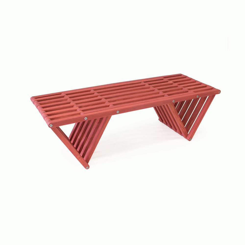 Bench Backless Modern Design Solid Wood 54" L x 21" D x 17 H XQuare eco-friendly