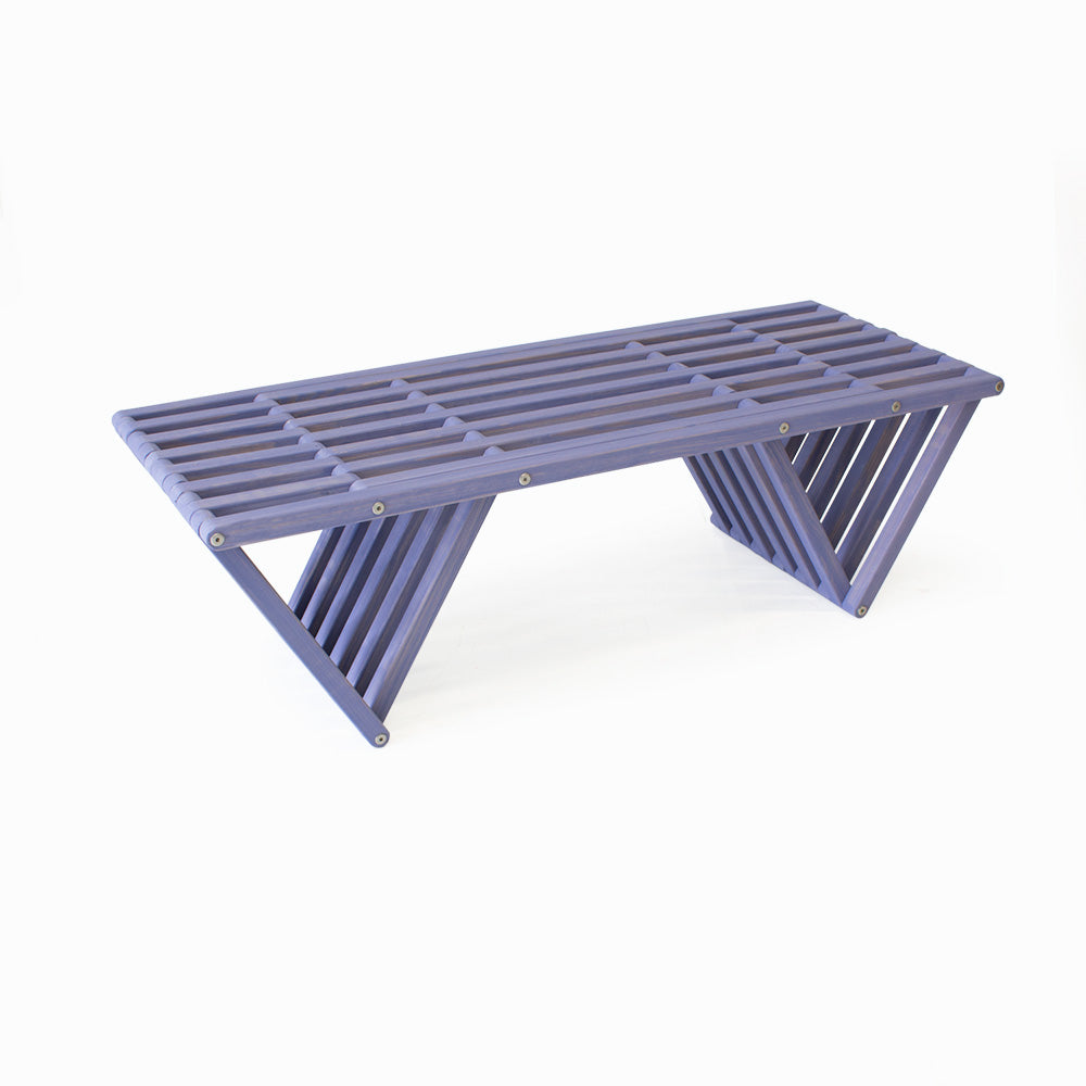 Bench Backless Modern Design Solid Wood 54" L x 21" D x 17 H XQuare eco-friendly