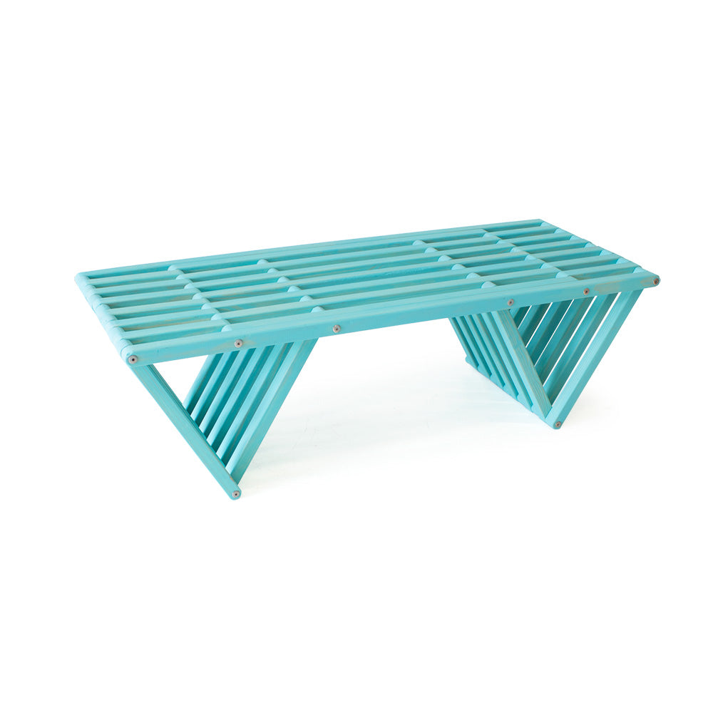 Bench Backless Modern Design Solid Wood 54" L x 21" D x 17 H XQuare eco-friendly