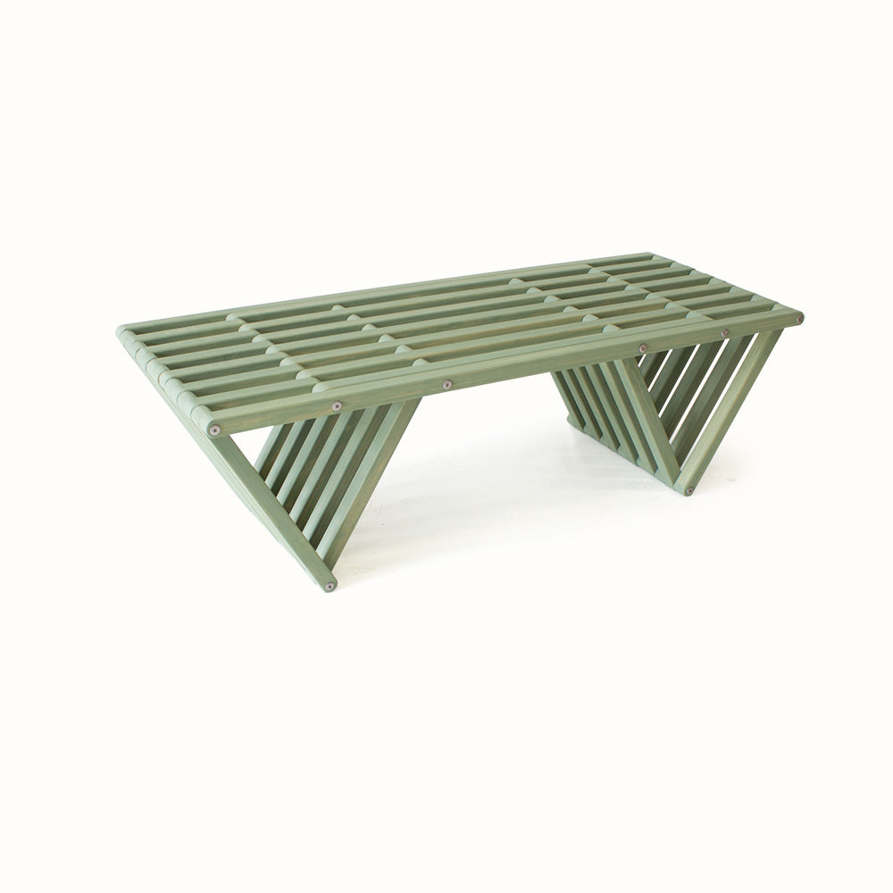 Bench Backless Modern Design Solid Wood 54" L x 21" D x 17 H XQuare eco-friendly