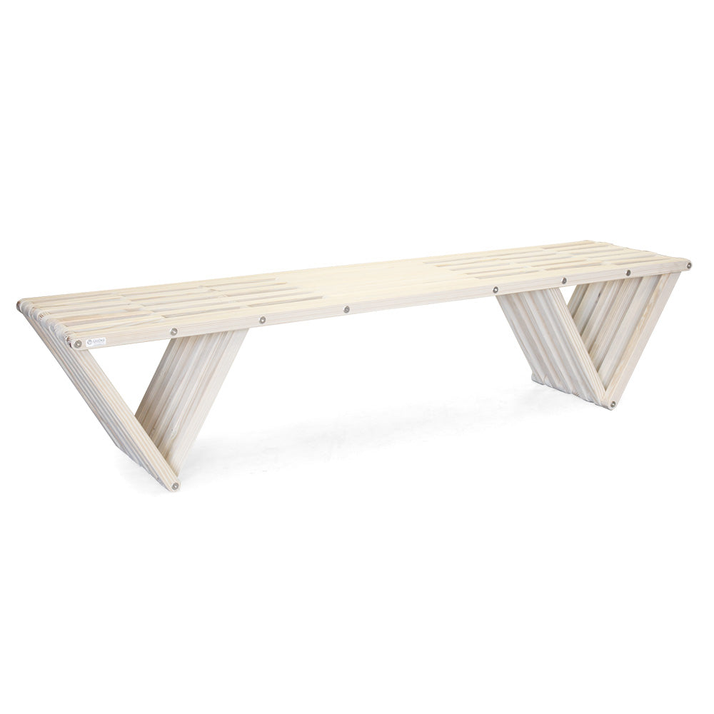 Bench Wood Backless Modern Design 72" x W 18" x H 17" eco-friendly