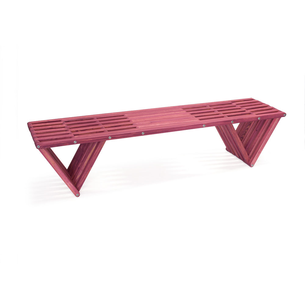 Bench Wood Backless Modern Design 72" x W 18" x H 17" eco-friendly