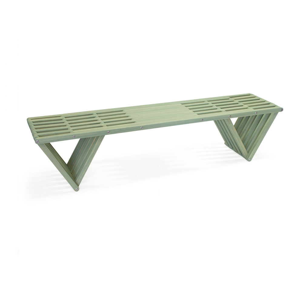 Bench Wood Backless Modern Design 72" x W 18" x H 17" eco-friendly